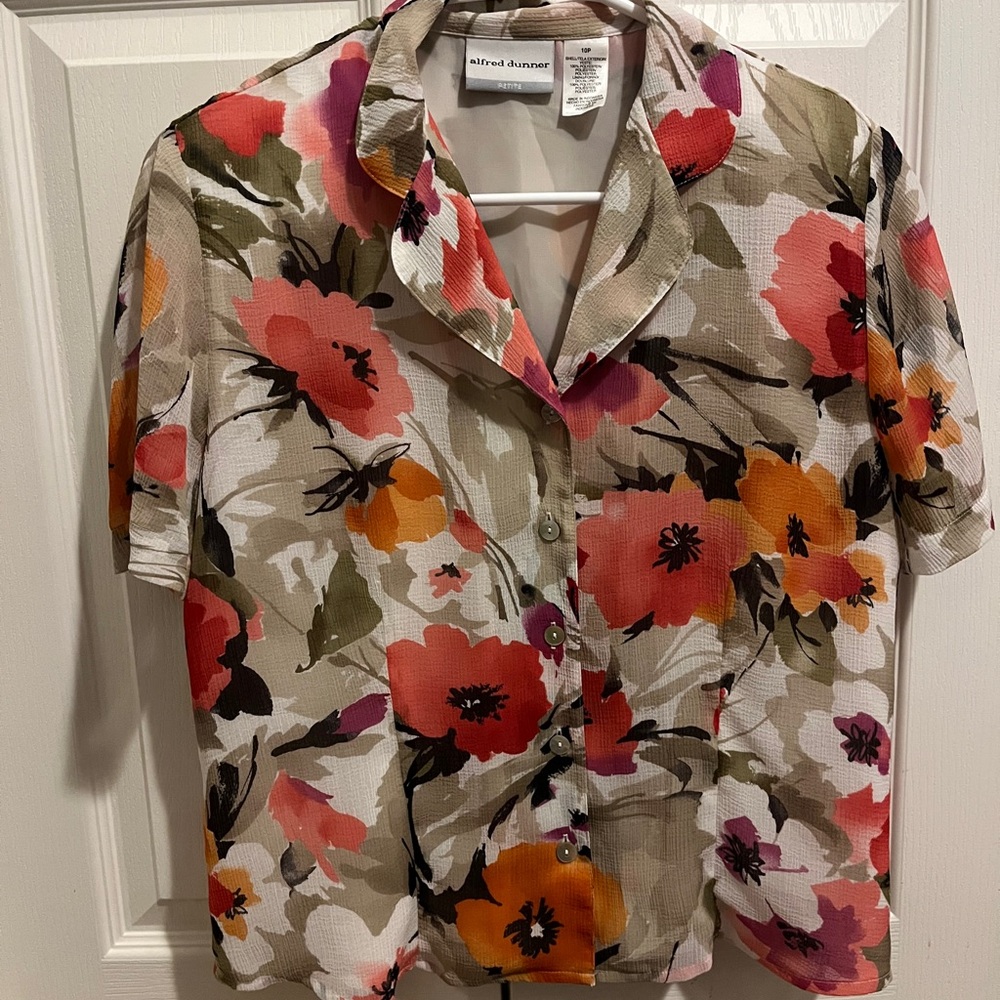 Vintage Alfred Dunner Floral Women's Top - Multicolor